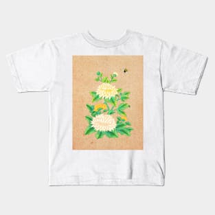 Minhwa: Chrysanthemum and Bumblebee A Type Kids T-Shirt
